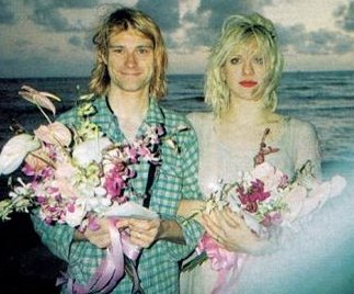 Courtney Love and  Kurt Cobain