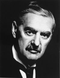 British [Neville  Chamberlain – he was UK Prime Minister at the outbreak of war]