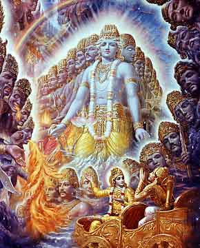 Hindu (Krishna reveals his Universal personality)