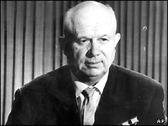 USSR leader Nikita  Khrushchev