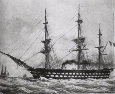 world's first steam battleship